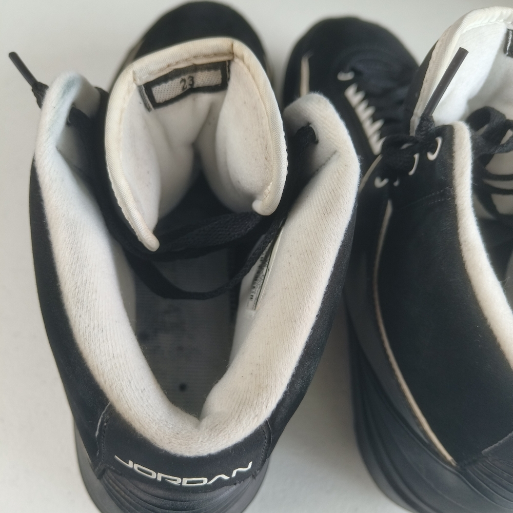 Jordan 2 Retro QF Black 2010 men's sports shoes size 13 style 395709-001. used d - Picture 8 of 16
